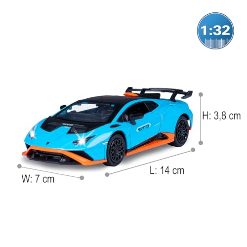 Miniature Jamara Lamborghini Huracán Sto 1:32 Metal Diecast - vue 4
