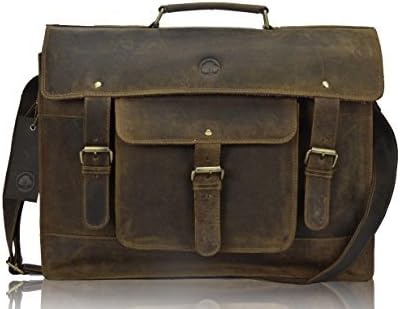 TONY'S BAGS - 18 inch Laptop bag - College Bag, Office Bag Laptop Bag Briefcase in Vintage Leather