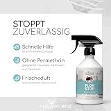 naturetrend Floh Stop Abwehrspray 500ml - Effektives Flohspray zur schnellen & langfristigen Abwehr I Effektives Mittel gegen Flöhe Anti Floh Spray