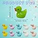 Kuanfine 60 Pcs Tiny Duck Figures Mini Resin Duck Miniature Bead Slime Charms for Dollhouse Garden Landscape Aquarium Decoration(Multicolored)