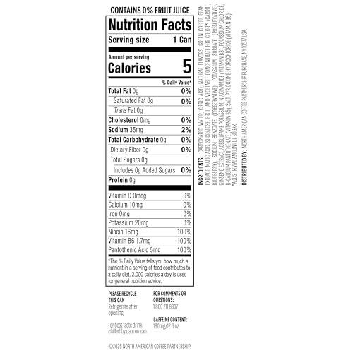 Image of Starbucks Iced Energy Drink, Blueberry Lemonade, Zero Sugar Energy Drink, Plant Based Caffeine, Hydration, Mental Clarity, 12 Fl Oz Cans (Pack of 12)