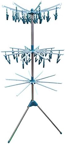 Hyfive Clothes Airer Drying Rack Foldable Laundry Rail Hanger Indoor Outdoor - Three Tier