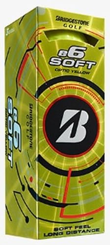 Bridgestone e6 Soft Golf Balls (Yellow,3pk) 1 Sleeve 2025