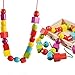 TOYANDONA Giocattoli di Perline di Allacciatura di Legno per Bambini Piccoli Fili di Perline Filo Montessori Giocattoli Prescolare