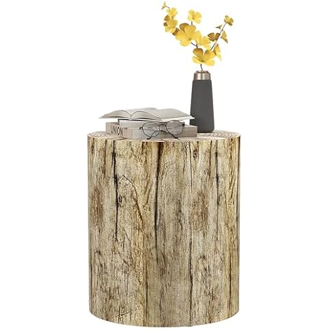 HOMCOM Table d'appoint Ronde en Forme Cover