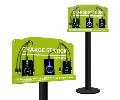 Charge rapide 8 appareils avec cette station de charge pour téléphone portable verte