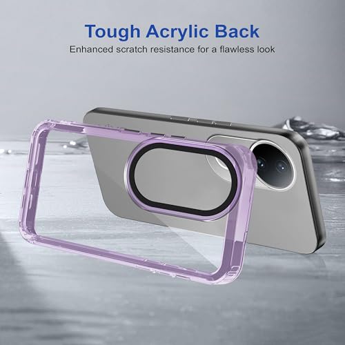 Image of Zapcase Back Case Cover for Vivo V50e 5G | Compatible for Vivo V50e 5G Back Cover | Case Cover with Camera Protection | (TPU + PC | Translucent Purple)