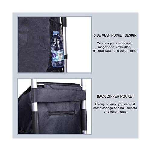 QUANLI Faltbarer Einkaufstrolley, Einkaufswagen mit großer Kapazität, Einkaufstrolley mit extra großer Einkaufstasche… – Bild 6