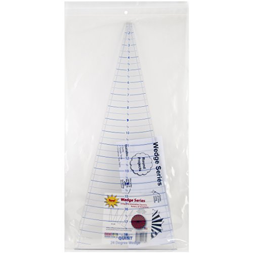 Quint Measuring Systems Circle Wedge-24 Degrees, 1-Inch Measuring with 18-Inch Long
