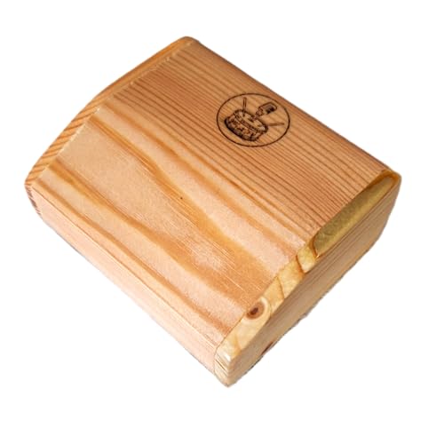 Rhyth-Mic M4a compact pinewood percussion stompbox Microphonic. (Natural wood)