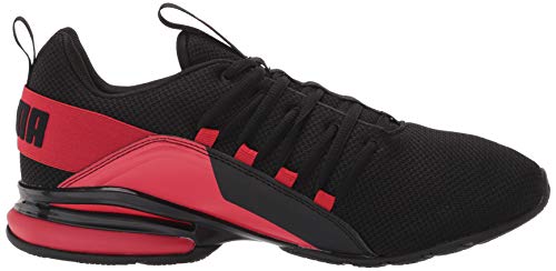 Image of PUMA Mens Axelion Black /High Risk Red 14 Medium