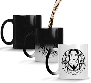 SMARTYPANTS Wednesday Addams Mug Tea Coffee Cup - I'll Stop Wearing Black When They Make A Darker Colour Quote Halloween Family Dark Goth Alternative TV Film Gift Present (Colour Change)