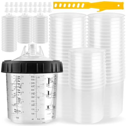 Disposable Paint Spray Gun Cup Set (50 Cups)