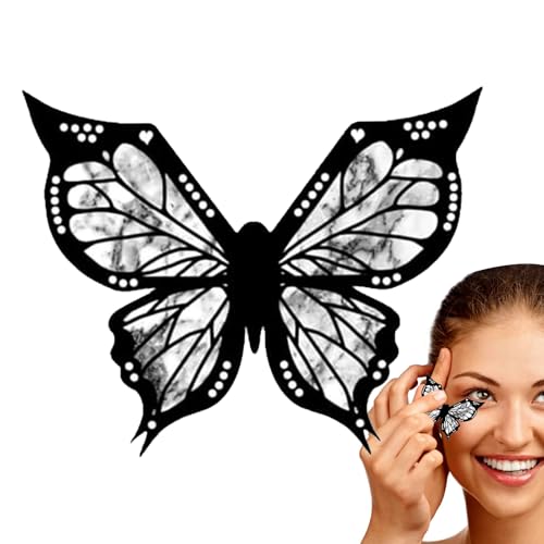 Plantilla de delineador de ojos para las alas de los ojos, plantilla de maquillaje, sello profesional de delineador de ojos, plantilla rápida de precisión reutilizable impermeable para mujeres niñas