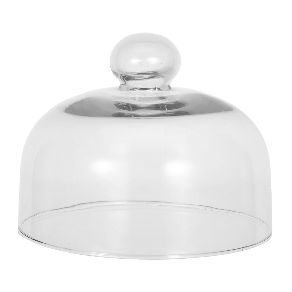 GALPADA Tapa De Vidrio para Microondas 9.05X9.05X6.10In Cubierta Antisalpicaduras Transparente con VentilacióN Protector para Platos Y Alimentos Uso Seguro Y FáCil Limpieza
