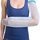 funda escayola brazo niño Suave y seguro: este protector de brazo de ducha impermeable está hecho de PVC médico de alta calidad y materiales de goma de neopreno, suave y seguro. Esta funda moldeada para brazo de ducha se utiliza comúnmente en lesiones, cirugía, cortes, erupciones, quemaduras, problemas de la piel, heridas y arañazos y otras condiciones médicas para mantener la herida seca mientras te duchas o te bañas.