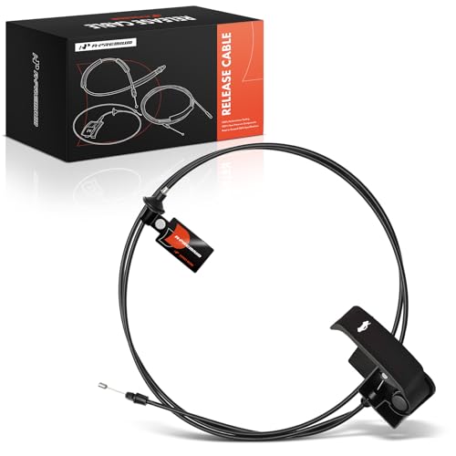 A-Premium 88.6 inch Hood Release Cable with Handle Compatible with 1999-2007 Chevrolet Chevy Silverado 1500 2500 Suburban Avalanche Tahoe & Cadillac Escalade & GMC Sierra Yukon XL 1500 2500