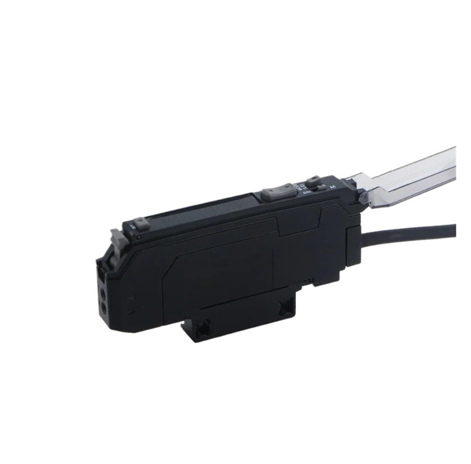 Sensor de fibra óptica M4 con aguja de codo largo NPN 12-24V