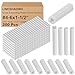 Lineshading 200 Pcs Expanding Plastic Screw Anchors 3/16" Hole White Plastic Anchors for Concrete Masonry Tile Cement Bolt Expansion Tube for #4,5,6 Screws, Fix to Wall Drywall or Other (1-1/2")