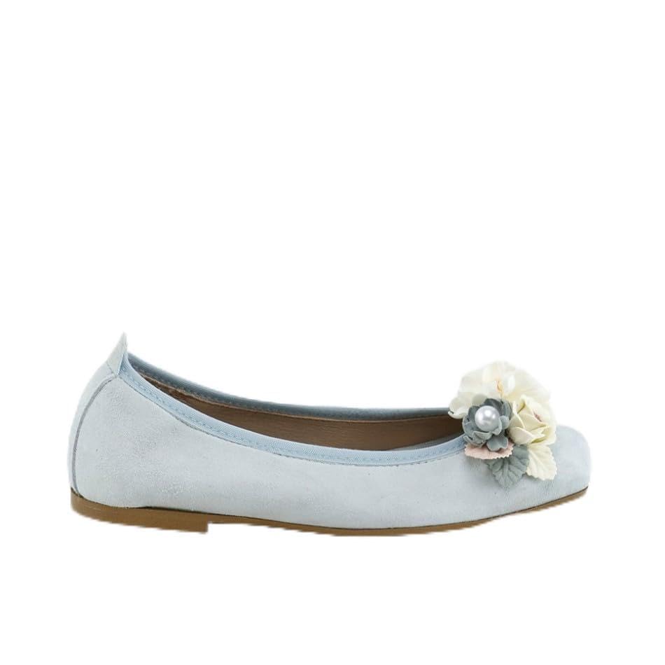 Eli1957 Bailarinas Flor Y Perla Minty Papanatas