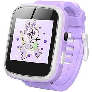 AGPtEK Children’s Watch, Smart Watch, For Kids, Girls, Boys, Kids Smart Watch, Watch Dial, DIY, Touch Scrie, Built-in 8 GB, Pedometer, 350,000 High Pixel Photography, Video, Photography, Selfies, Eye-catching Clock, Recording, Game, Music Playback, English Time Learning, Alarm, USB Rechargeable, Educational Toy, Toy, Kindergarten Entrance Celebration, Elementary School, Birthday, Children’s Day, Gift, Popular