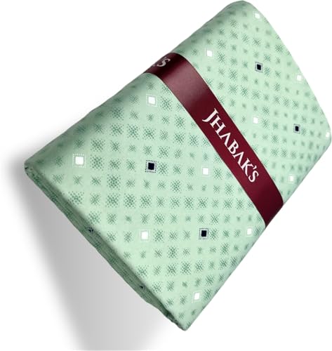 Image of JHABAK'S Unstitched Print Shirt Fabric for Men - Polycotton Material - 2.25 Meter Piece - 36 Inches Cloth - 163