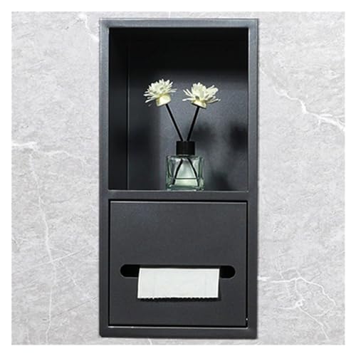 Étagère de douche encastrable en acier inoxydable - Rangement de salle de bain intégré pour shampooing et articles de toilette - Moderne gain de place pour douches et baignoires