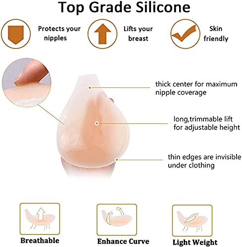 Mixilu APP-100622-B09MBZFQMQ Sticky Bra, Invisible Conceal Lift Bra, Adhesive Conceal Silicone Tape thumb #1