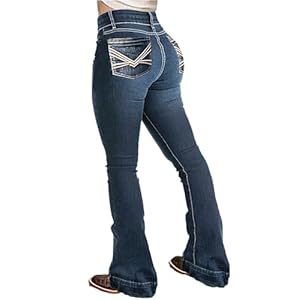 Flamingals Jeans Women Ripped Bootcut Stretch Jeans Button Up Trendy 2024 Low Rise Jeans