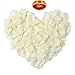 Produktbild Febbya Rosenblätter,2000 Stück Blütenblätter Künstliche Blumen für Hochzeit Konfetti Valentinstag Kunst 5X5cm Weiß