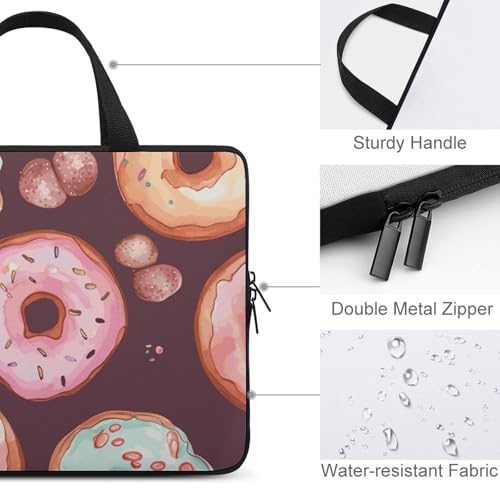 Housse antichoc pour ordinateur portable 13 pouces pochette PC donuts