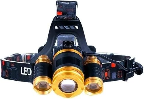 QFGVMXBWKZH Head Torch LED Headlamp Headlight Strong Light Charging Portable Long-Range Head-Mounted 3000 Flashlight Night Bright Fishing Miner's Lamp Waterproof Outdoor headlamps