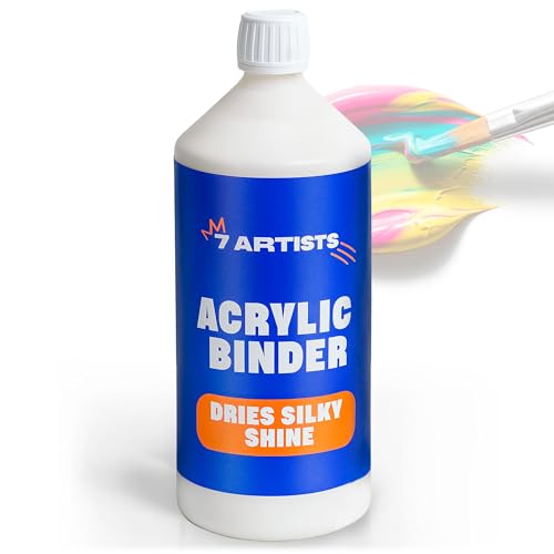 7 Artists - 7 Artists Acrylic Paint Mixer 1000 ml – Blending Acrylic Medium for Paints and Primers | Professional Art Painting Medium for Mixing, Blending and Extending Colours