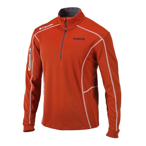 Columbia Syracuse Univ Golf Men's Lightweight Casual Golf Shotgun Pullover
