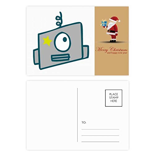 Cartes postales père Noël Universe and Alien pour embellir vos messages et cadeaux de fin d'année