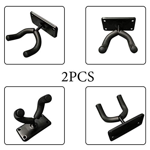 KLOP256 Lot de 2 crochets pour guitare électrique en fer antidérapant, solide et anti-rayures, ukulélé mural… - Les Beatles, Paul McCartney, John Lennon, RIngo Starr, George Harrison KLOP256 Lot de 2 crochets pour guitare électrique en fer antidérapant, solide et anti-rayures, ukulélé mural… – Image 4