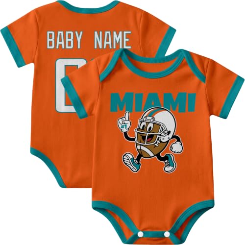 Image of KREDE Baby Clothes Custom Short Sleeves for Baby Boy Gifts | Custom Bodysuit with Number Name Gifts for Baby