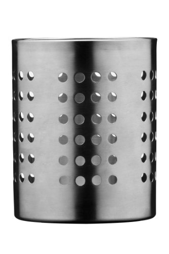 Premier Housewares Cutlery Caddy - Stainless Steel, Silver, H13 x W10 x D10cm