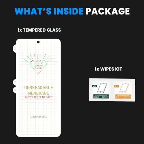 Image of FIRST MART TPU Screen Protector for Honor 200 - Unbreakable Membrane Protection, Case Friendly Coverage, Bubble-Free, Edge to Edge Coverage [ 1 Pack]