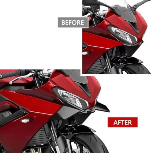Ailes aérodynamiques fixes moto Daytona660 2025 et becquet latéral carénage avant