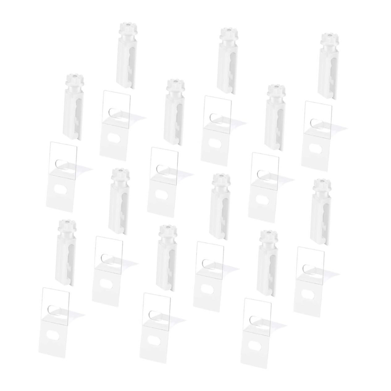 PRETYZOOM 12set Vertical Blind Stem Replacement Tabs for Window Blind Repairing Compatible Various Styles Easy to Install Sliding User-Friendly