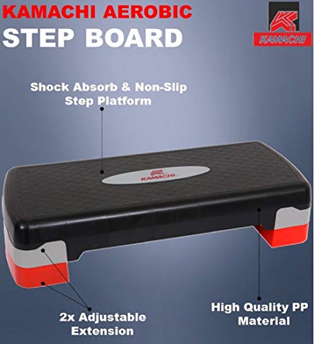 Image of KAMACHI Adjustable Aerobic Fitness and Exercise Step Board Small