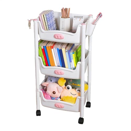 Chariot de rangement à étagères durables pour optimiser l'espace