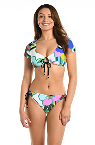 Haut de bikini femme anti-irritation avec manches protectrices et maintien optimal