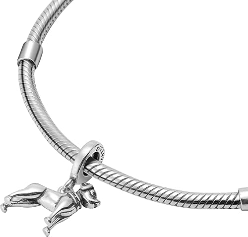 Dog Breeds Memorial 925 Sterling Silver Charm Bead For Pandora & Similar Charm Bracelets Or Necklaces (Rottweiler) #TOP1