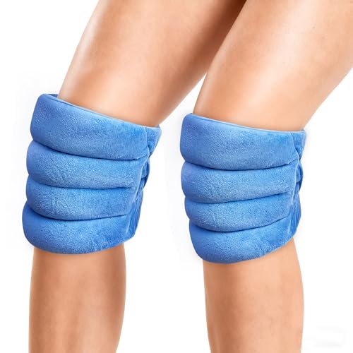 NEWGO Wärmekissen Körnerkissen für Knie, Mikrowelle Natürliche Knie Wärmflasche für Linderung von Knieschmerzen und Arthritis, Muskel- und...