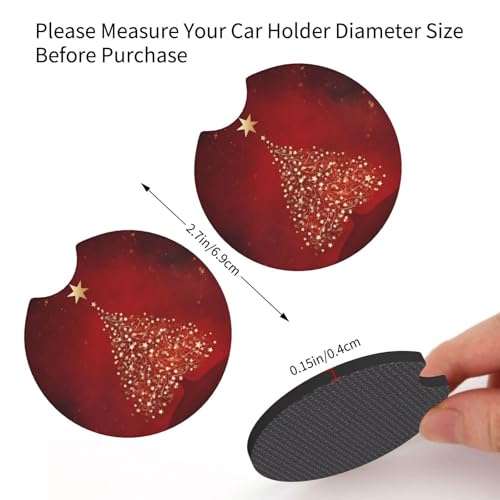 2 Pack Posavasos Absorbentes para Auto 2.7 pulg miniatura 3