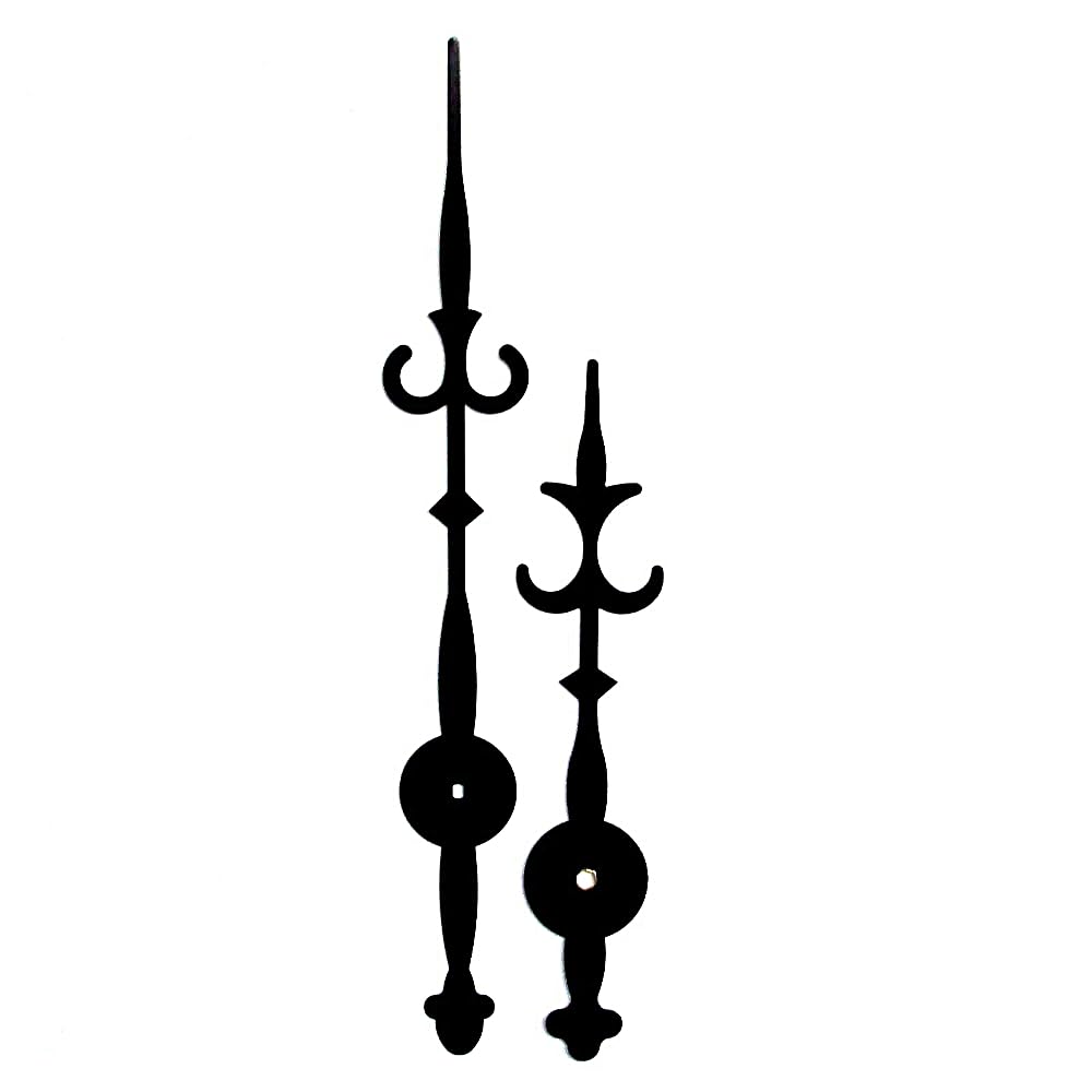 Dans Clock Shop Black Replacement Metal Screw Fit Extra Long Clock Hands Compatible With Japanese Eyeshaft Quartz High Torque Movement Mechanism 200Mm