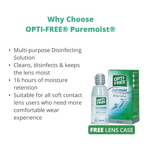 Image of Alcon Opti-Free PureMoist - Contact Lens Solution (90ML)