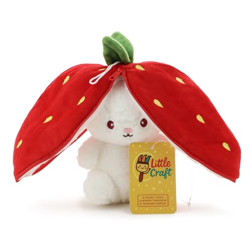 Image of Red Strawberry Soft Toy for Kids with Cute Hug-Friendly Plush for Babies, Toddlers & Children Safe, Lightweight & Easy to Clean (25CM)